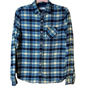 Abercrombie Kids Boys Plaid Flannel Button Shirt